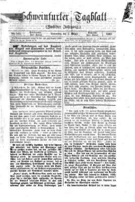 Schweinfurter Tagblatt Donnerstag 1. August 1867