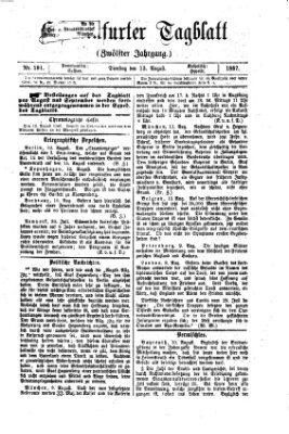 Schweinfurter Tagblatt Dienstag 13. August 1867