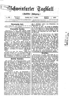 Schweinfurter Tagblatt Dienstag 1. Oktober 1867