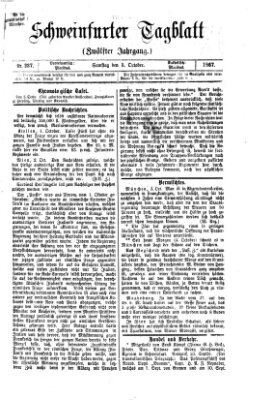 Schweinfurter Tagblatt Samstag 5. Oktober 1867