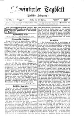 Schweinfurter Tagblatt Freitag 18. Oktober 1867