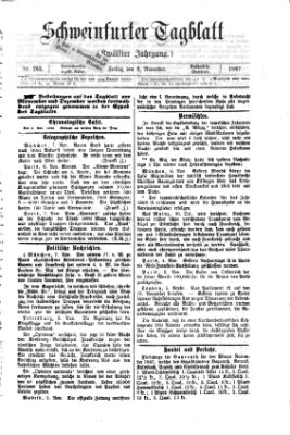 Schweinfurter Tagblatt Freitag 8. November 1867