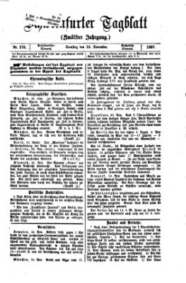 Schweinfurter Tagblatt Samstag 23. November 1867