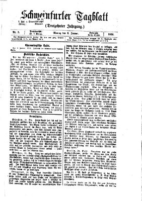 Schweinfurter Tagblatt Montag 6. Januar 1868