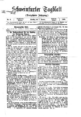 Schweinfurter Tagblatt Dienstag 7. Januar 1868