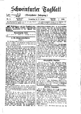 Schweinfurter Tagblatt Donnerstag 9. Januar 1868