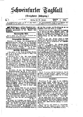 Schweinfurter Tagblatt Freitag 24. Januar 1868