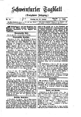 Schweinfurter Tagblatt Dienstag 28. Januar 1868