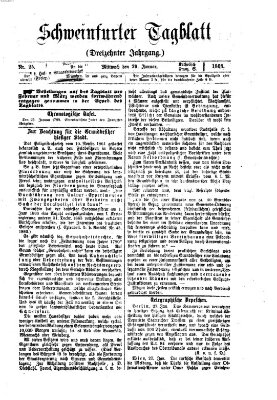 Schweinfurter Tagblatt Mittwoch 29. Januar 1868