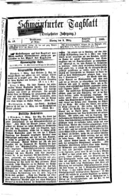 Schweinfurter Tagblatt Montag 9. März 1868