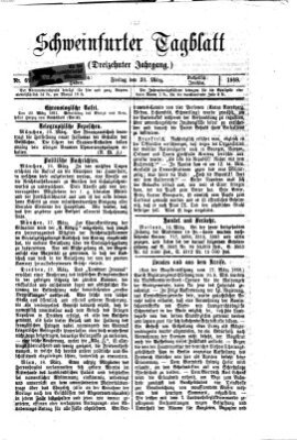 Schweinfurter Tagblatt Freitag 20. März 1868