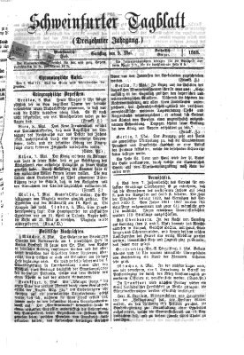 Schweinfurter Tagblatt Samstag 9. Mai 1868