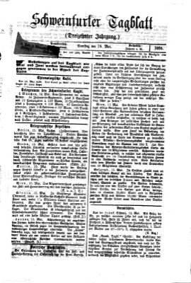 Schweinfurter Tagblatt Samstag 16. Mai 1868