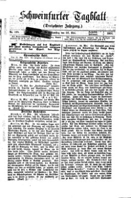 Schweinfurter Tagblatt Samstag 30. Mai 1868