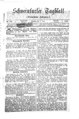 Schweinfurter Tagblatt Dienstag 2. Juni 1868