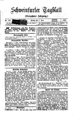 Schweinfurter Tagblatt Freitag 5. Juni 1868