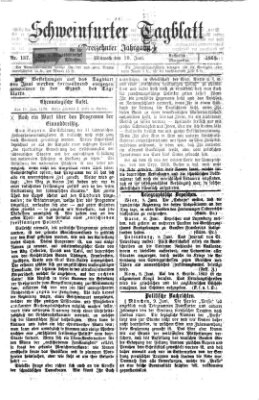 Schweinfurter Tagblatt Mittwoch 10. Juni 1868