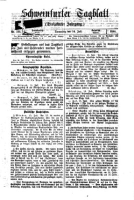 Schweinfurter Tagblatt Donnerstag 16. Juli 1868