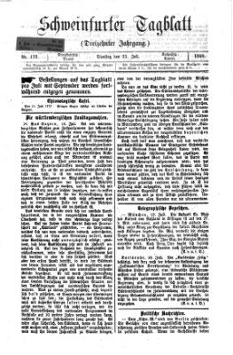 Schweinfurter Tagblatt Dienstag 21. Juli 1868