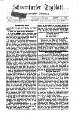 Schweinfurter Tagblatt Donnerstag 23. Juli 1868