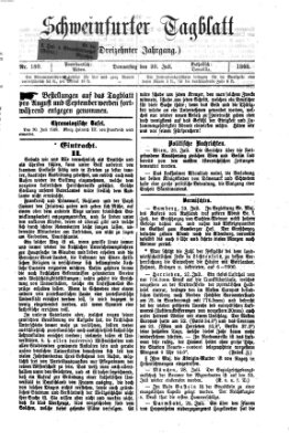 Schweinfurter Tagblatt Donnerstag 30. Juli 1868