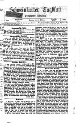 Schweinfurter Tagblatt Dienstag 6. Oktober 1868