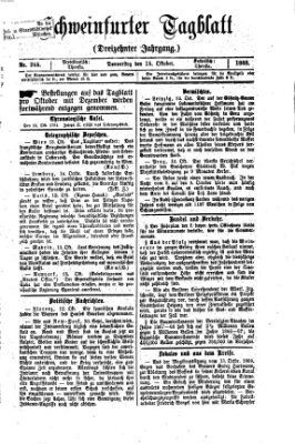 Schweinfurter Tagblatt Donnerstag 15. Oktober 1868