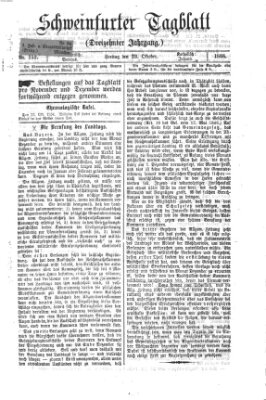 Schweinfurter Tagblatt Freitag 23. Oktober 1868