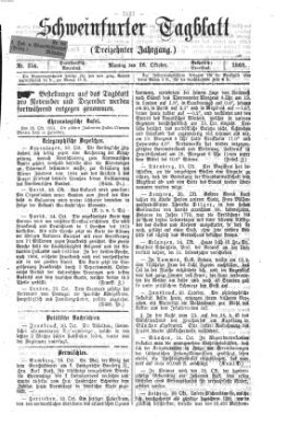 Schweinfurter Tagblatt Montag 26. Oktober 1868