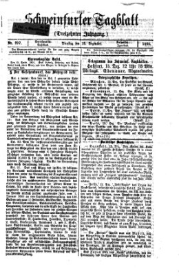 Schweinfurter Tagblatt Dienstag 15. Dezember 1868