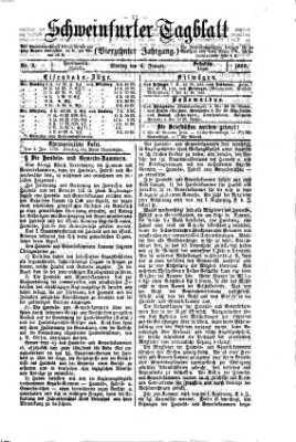 Schweinfurter Tagblatt Montag 4. Januar 1869