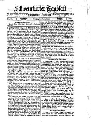 Schweinfurter Tagblatt Samstag 6. Februar 1869