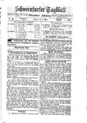 Schweinfurter Tagblatt Montag 8. März 1869