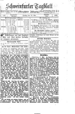 Schweinfurter Tagblatt Dienstag 18. Mai 1869