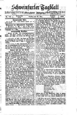 Schweinfurter Tagblatt Dienstag 25. Mai 1869