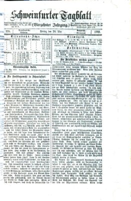 Schweinfurter Tagblatt Freitag 28. Mai 1869