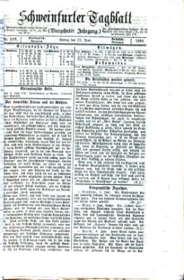 Schweinfurter Tagblatt Freitag 11. Juni 1869