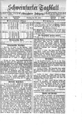 Schweinfurter Tagblatt Dienstag 22. Juni 1869