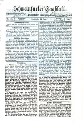 Schweinfurter Tagblatt Samstag 26. Juni 1869