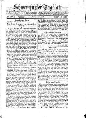 Schweinfurter Tagblatt Montag 5. Juli 1869