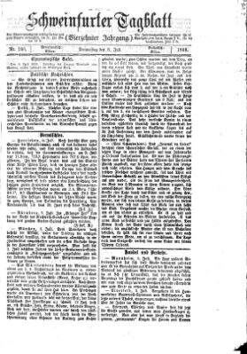 Schweinfurter Tagblatt Donnerstag 8. Juli 1869