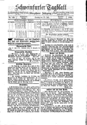 Schweinfurter Tagblatt Samstag 17. Juli 1869