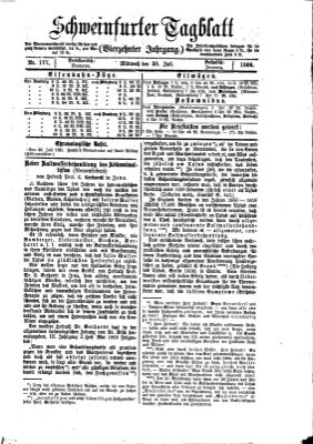 Schweinfurter Tagblatt Mittwoch 28. Juli 1869