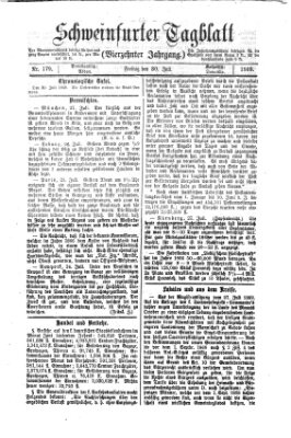 Schweinfurter Tagblatt Freitag 30. Juli 1869