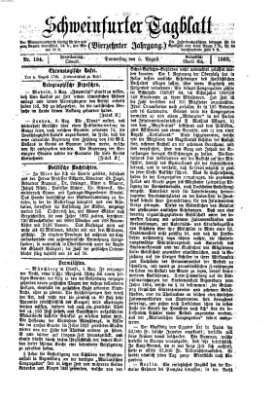 Schweinfurter Tagblatt Donnerstag 5. August 1869