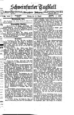 Schweinfurter Tagblatt Montag 30. August 1869