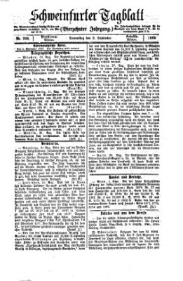 Schweinfurter Tagblatt Donnerstag 2. September 1869