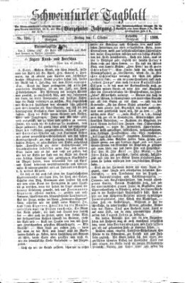 Schweinfurter Tagblatt Freitag 1. Oktober 1869