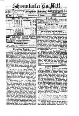 Schweinfurter Tagblatt Donnerstag 7. Oktober 1869