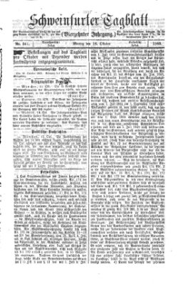 Schweinfurter Tagblatt Montag 18. Oktober 1869